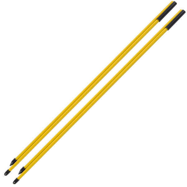 Fiberglass Golf Alignment Sticks 2 Sections Foldable Golf Direction Indicator Rod AidYellow