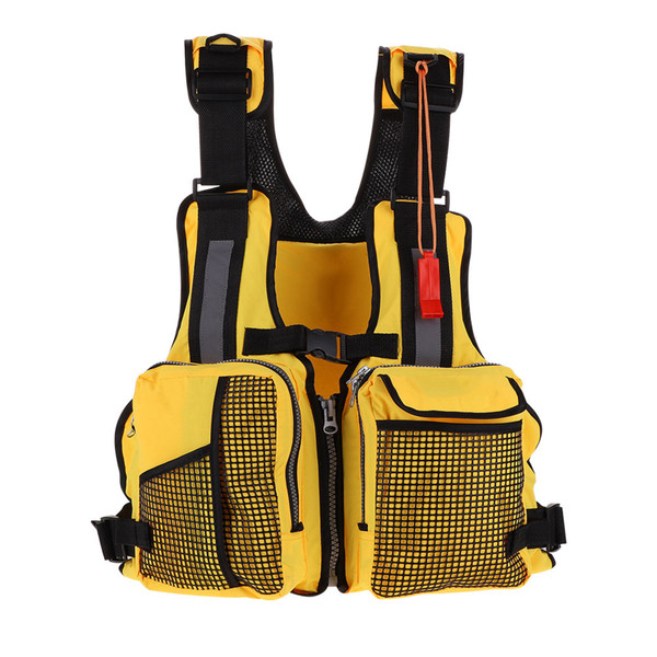 Outdoor Emergency Survival Fishing Swimming Vest Aid Jacket Lifevest Waistcoat