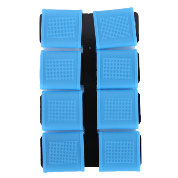 8Pcs Silicone Anti slip Elasticity Golfer Swing Grip Golf Finger Band Cover Sets(blue)