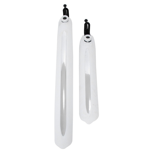 1 Pair Front Rear Mountain Road Bicycle Bike Fender Mudguard Mud Guard Set (White)