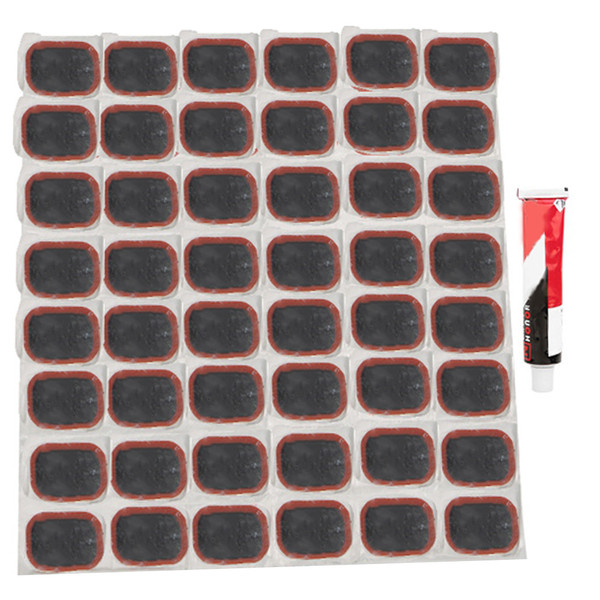 Rubber Inner Tube Tire Patch Bike Repair Kit Accessory for Motorcycle BicycleS(48 pcs)
