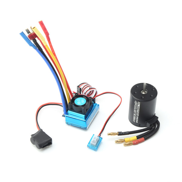 3650 Brushless Motor 3100KV with 60A Brushless ESC for 1/8 1/10 RC Car RC Boat Part