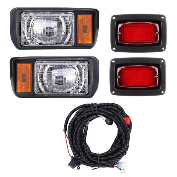 Cart Car LED Super Bright Headlight Tail Light Kit for Golf Club DS