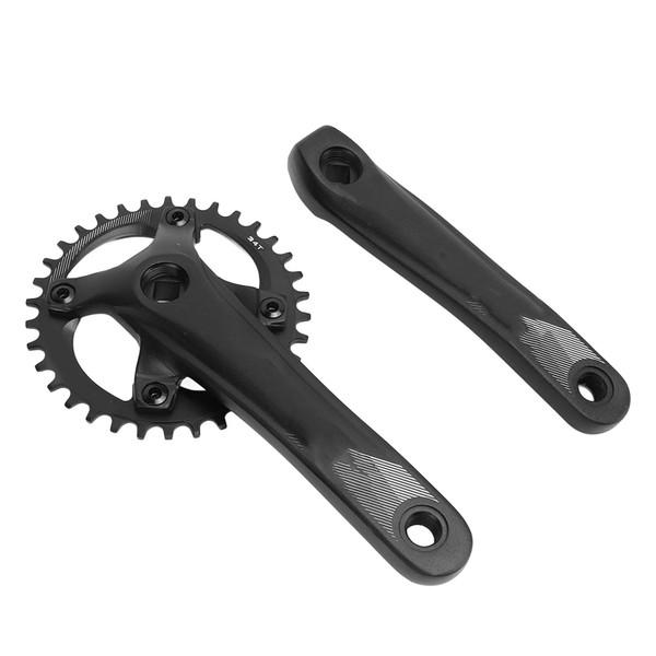 Bolany 34T Bike Single Crankset 104 BCD 7‑12 Speed Square Hole Crank Bike Crank Arm Set for Cycling Accessories