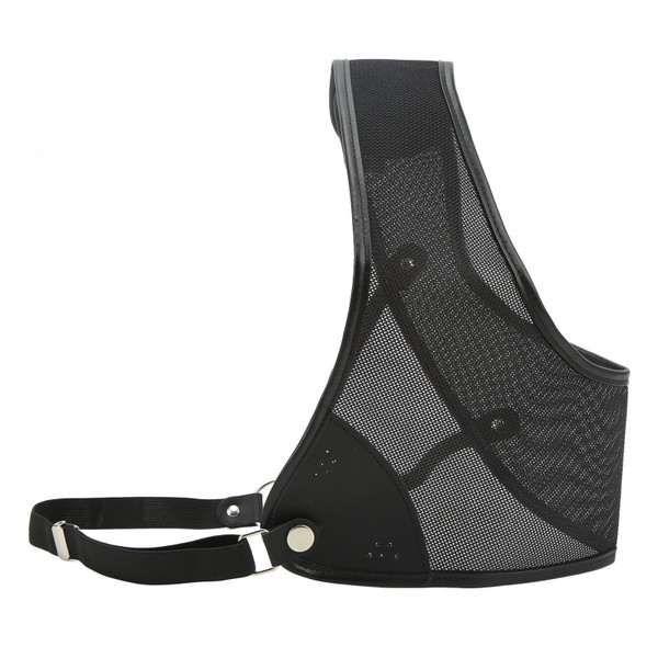 Archery Chest Guard Black PET And Cowhide Hunting Chest Protector for Shooting Recurve Bow M