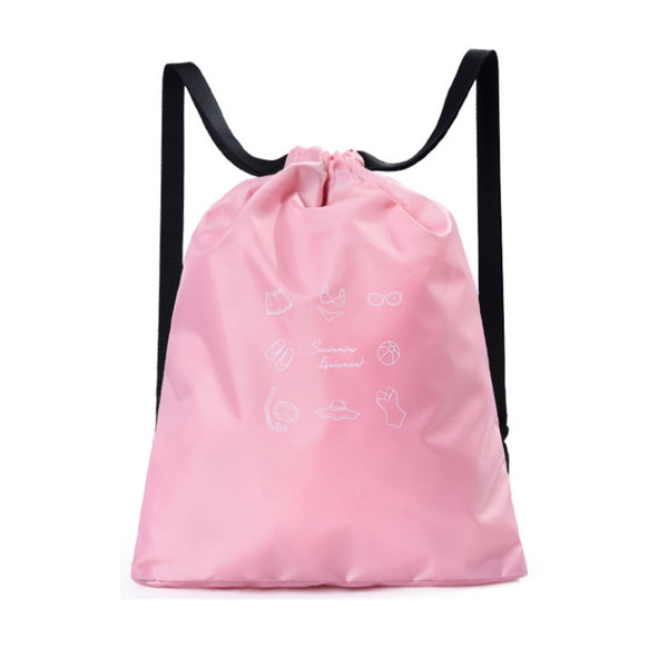 Swimsuit Storage Bag Wet and Dry Separation Water Proof Bag Backpack for All Ages Swimming Equipment Pink S