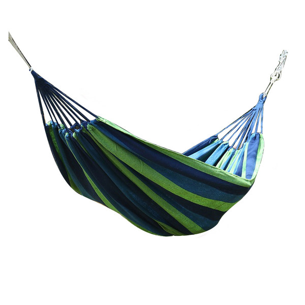 Portable Garden Canvas Hammock Camping Sleeping Swing Bed Hanging Porch Backyard Indoor Outdoor Hammock