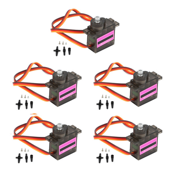 5pcs 9g Micro Servo Metal Gear Upgrade Parts Mini Servo Motor for RC Helicopter Small Robot Boat