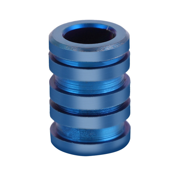 TC4 Titanium Alloy Knife Beads Pendant for Outdoor Lanyard Parachute Cord Large Size Blue
