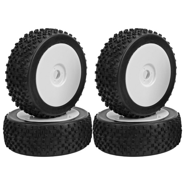 4pcs RC Car Tire Tyre Wheel RC Accessory Parts Fit for 1/8 Traxxas HSP Tamiya (A8012)