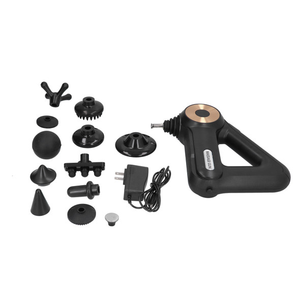 Muscle Treatment Massage Gun Deep Tissue Massager Percussive Therapy Gun 100‑240VUS Plug 100‑240V