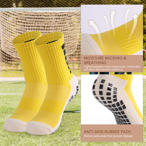 Men's Anti Slip Football Socks Athletic Socks for basketball Soccer Volleyball Running Trekking Hiking