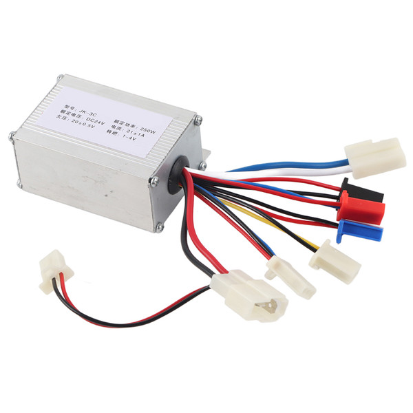 24V250W Aluminium Alloy Electric Scooter Brush Controller Accessory Silver