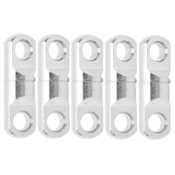 5pcs/set Stainless Steel Column Type 360° Rotary Bearing Swivels Fishing Swivels Hook Connector9#