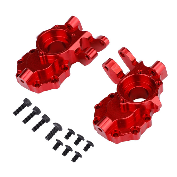 1Pair Aluminum Alloy Portal Drive Housing Front for Traxxas TRX-4 1/10 Crawler RC Part (Red)