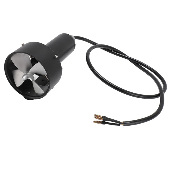 Underwater Thruster 12 to 25.2V Aluminum Alloy Sealed Waterproof Motor Thruster Propeller with 4 Blades for Kayaks Boats Submarine Robots CCW