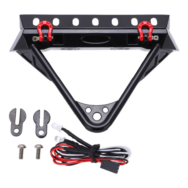 RC Stinger Front Bumper with LED Light for Axial Scx10 / II / III Generation 1/10 RC CarTip Bumper