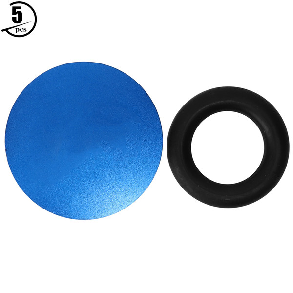 Mountain Bicycle Road Bike Aluminum Alloy Bottom Bracket BB Hollow Integrated Crankset Dust CoverBlue 22-25mm Hole Diameter