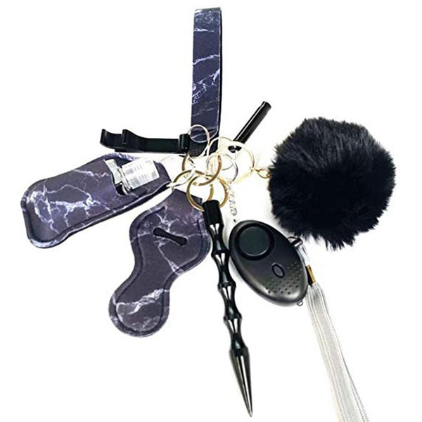 9 Pcs Alarm Keychain Safety Keychain for Women