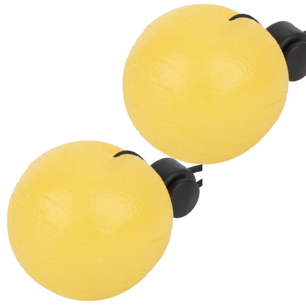 2PCS Silicone Hand Grip Balls for Reduce Pressure Wrist Exercise Massage Recovery ToolsYellow 15  Degrees
