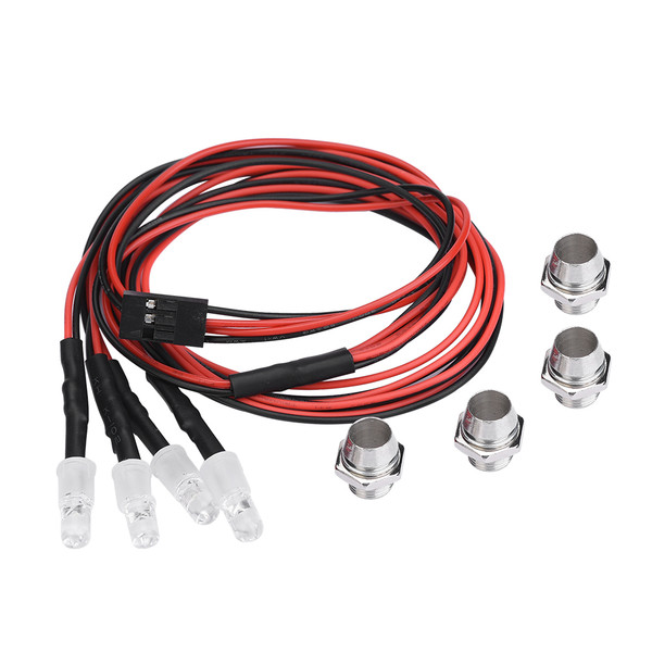 4PCS 5mm Headlights RC Accessory LED Lights for Model Drift Car Vehicle (4# Blue Light)
