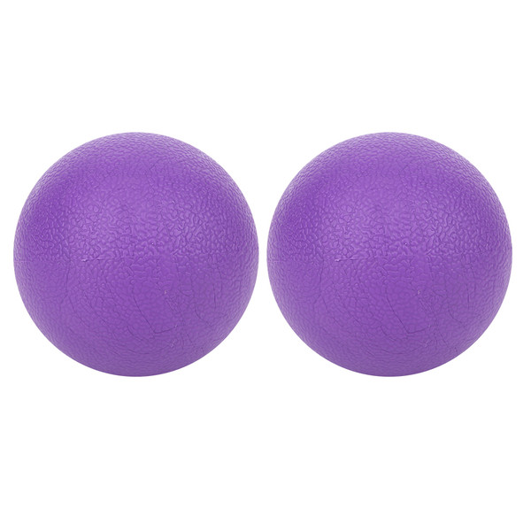 2Pcs Yoga Fascia Muscle Relaxation Sole Cervical Vertebra Massaging Ball Massager Purple
