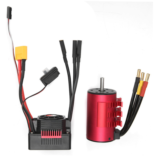 SURPASSHOBBY 3660 Waterproof Brushless Motor 3100KV+80A Waterproof ESC+Heat Sink Set