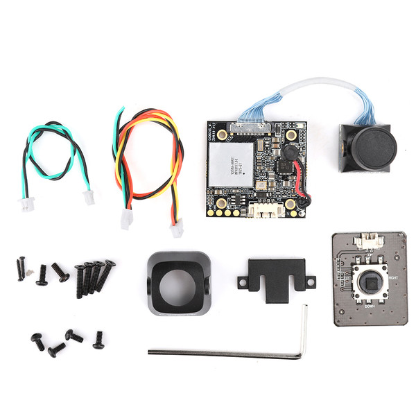 12M 7G Lens 800TVL 2 MP 155° NTSC / PAL CVBS OSD Camera for Baby Turtle FPV DroneBlack
