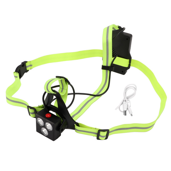 LED Night Running Light Waterproof Adjustable Angle Modes USB Rechargeable Outdoor Chest Warning Lamp