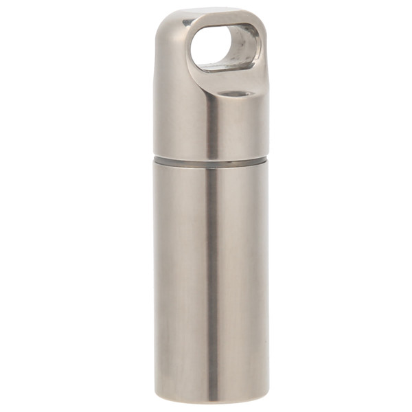 Waterproof Titanium Alloy Drug Case Portable Pocket Drug Boxes Container for OutdoorS