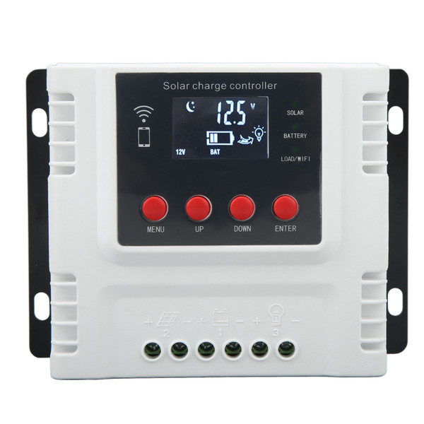 12V 24V 48V Solar Charge Controller Overcharge Protection Solar Panel Battery Regulator with LCD Display 30A