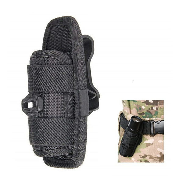 Outdoor Flashlight Pouch Holster 360 Degree Rotatable Clip Cover for Belt Flashlight Holder Fishing Hunting Accessories