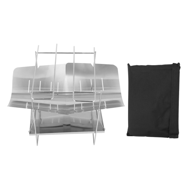 Stainless Steel Folding Campfire Grill Multifunctional Portable Folding BBQ Grill with Legs for Picnic Camping Supplies