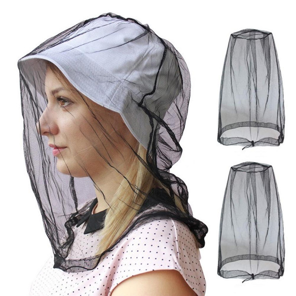 2 Pcs Net Mesh Head Net Mesh Cover Outdoor Mesh Head Cover for Fishing Mountain Climbing Hiking Garden Work