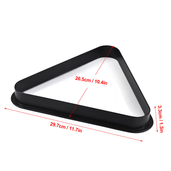 Plastic Billiard Pool Ball Triangle Rack Fits 2-1/4'' Billiard Balls