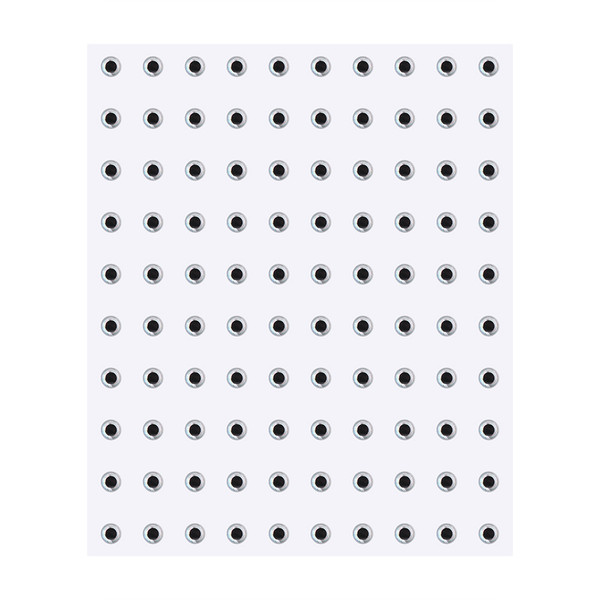 100 x Epoxy Life like 3D Eyes Fly Tying Crafts For Fishing Lures (silver, 4mm)