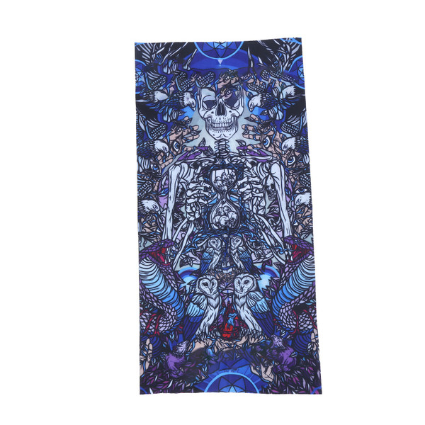 Cycling Outdoor Face Guard Multifunctional Face Scarf Ice Silk Neckerchief Sun Protection6#Nightmare Skeleton