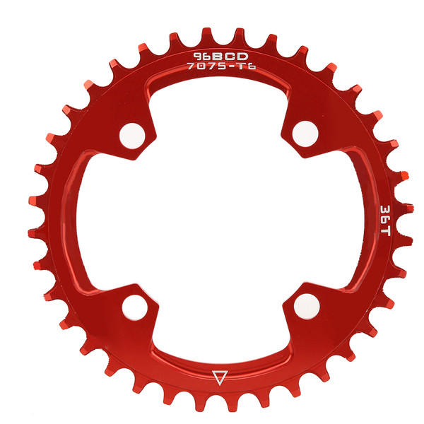 96BCD Bike Narrow Wide Round Chainring Repair Single Chain Ring for Mountain Bicycle36T