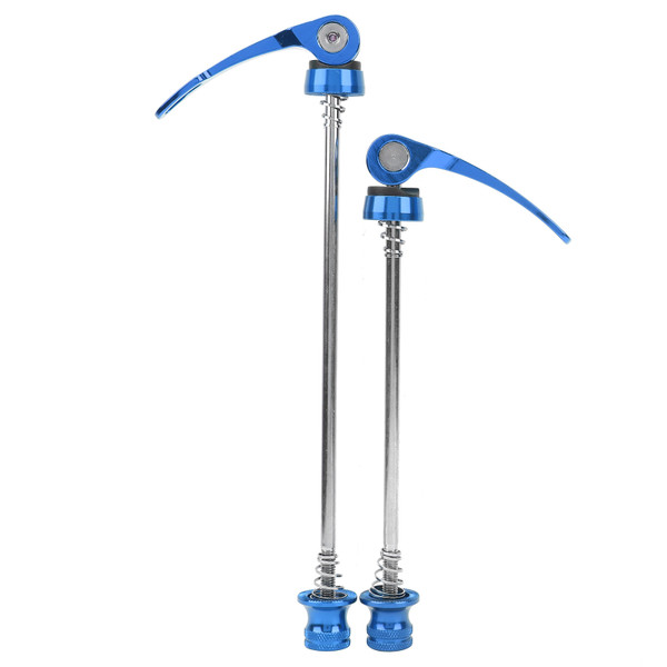 2Pcs Bicycle Wheel Hub Skewers Mountain Bike Road Bike Axle Quick Release Skewer LeverBlue