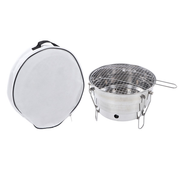 Charcoal Barbecue Grill Stove Stainless Steel Detachable Portable Camping Grill Stove for Home Outdoor Camping Picnic