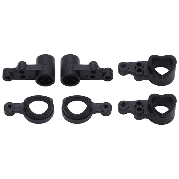 2 Sets RC Steering Knuckle Kit Black Plastic for WLtoys 144001 144010 1/14 RC Car Model
