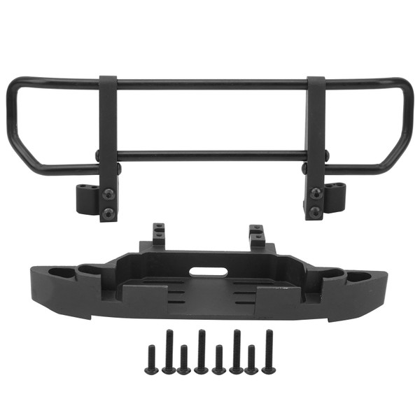 Metal Front Bumper &amp; Base RC Car Accessory Parts Fit for TRX4 / TRX6 1/10 RC Crawler(Black )
