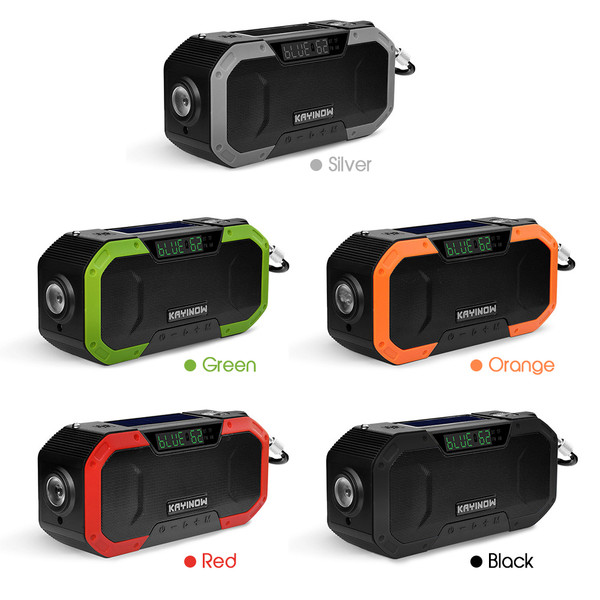 Emergency Sun Power Hand Crank Radio 5000mAh Power Bank Charger Flash Light Outdoor Camping Survival Radio