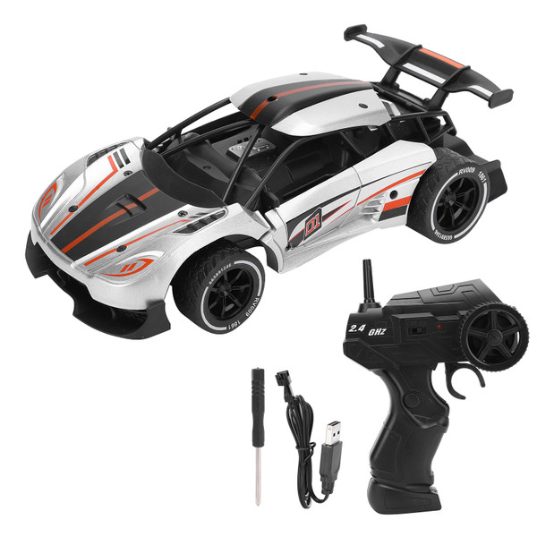1/16 2.4G Alloy High Speed Drifting Wireless Toys Racing Remote Control Car 8003silver