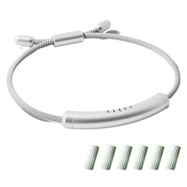 Mosquito Repellent Wristband Adjustable Essential Oil Anti Mosquito Bracelet with 6 Replacement Sticks for Kids Adults Indoor Outdoor Trip
