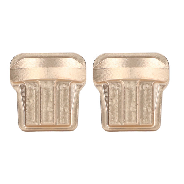 2pcs Brass Diff Cover for Traxxas 1/18 RC Car Increase Weight Rust Protection RC Axle Cover Gold