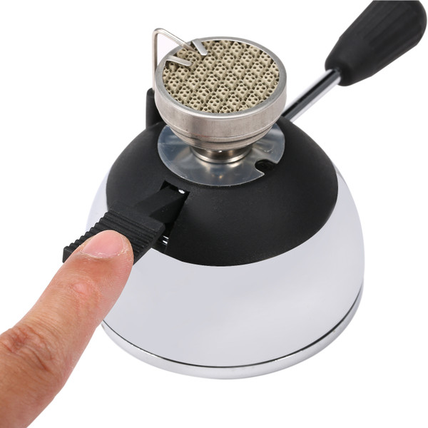 Mini Camping Stove Butane Gas Burner with Refill Rack and Furnace Stand for Tabletop Siphons Windproof Portable Cooking Stove Coffee Maker