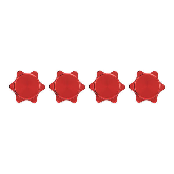 4pcs 17mm Aluminum Dustproof Nuts Cover for 1/8 Remote Control Car Wheel Rim Hub Nuts CoverRed
