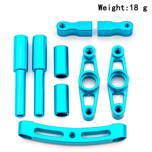 Aluminum Alloy Steering Assembly Steering Knuckle Kit Replacement for  TT01 TT-01 1/10 Remote Control Drift Car Upgrade Parts