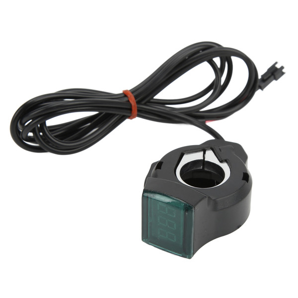 Electric Bicycle Thumb Throttle Speed Controller Finger Throttle Accelerator with Green Digital Display